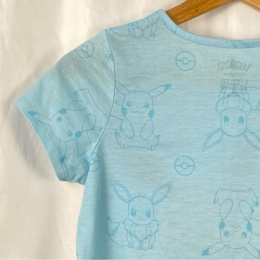 Kids Blue Pokémon 2 Piece Pajamas Size Large 10/12